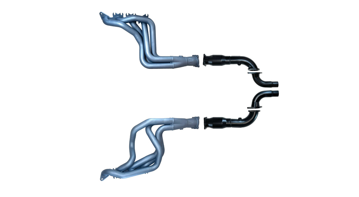 Ford Mustang (7th Gen S650) 2023-Present 5.0L V8 Coyote Ceramic Coated Headers and Cats (to suit factory exhaust, RH Drive only)